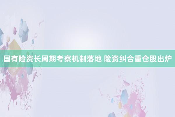 国有险资长周期考察机制落地 险资纠合重仓股出炉