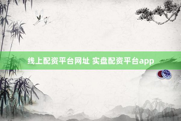 线上配资平台网址 实盘配资平台app