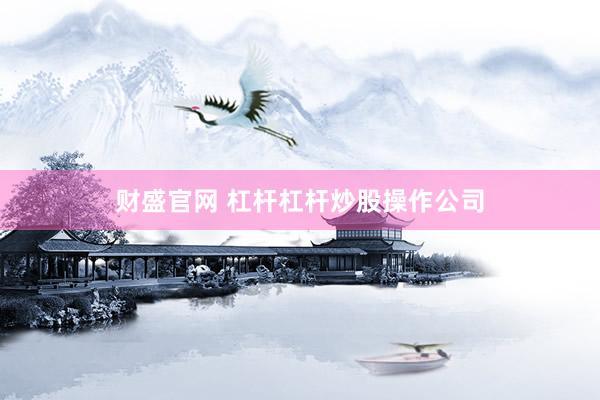 财盛官网 杠杆杠杆炒股操作公司